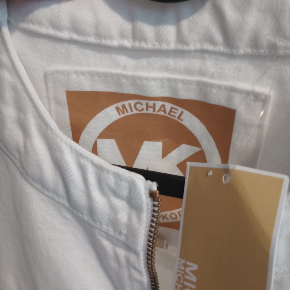 NWT Michael Kors White Jean Jacket - Picture 8 of 16